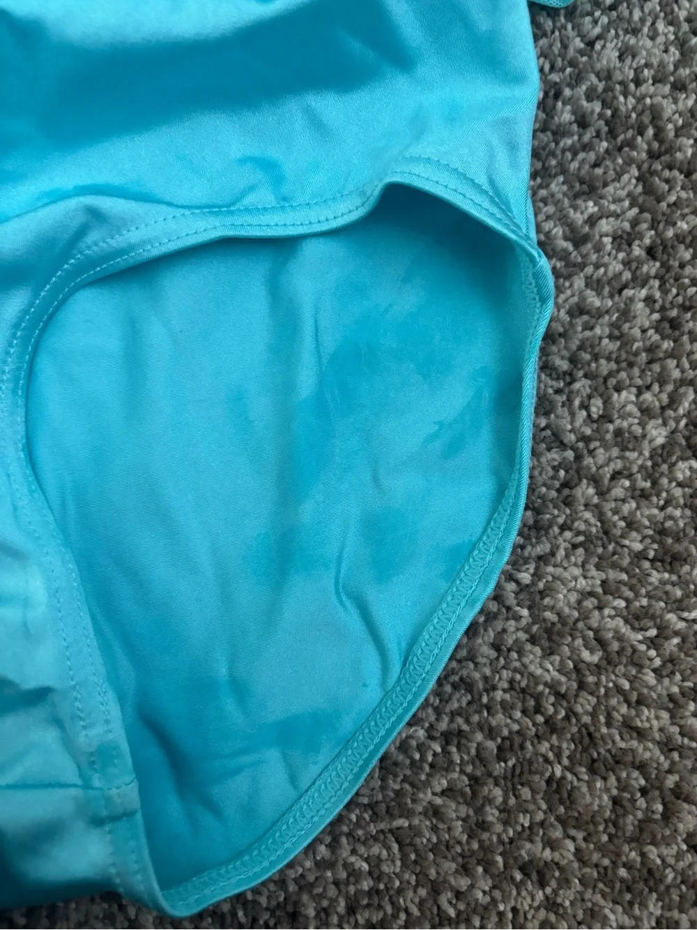 Beautiful blue leotard/dance costume with bead detail